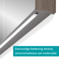 Spiegelkast Met Verlichting Modulo 60x70cm Eiken -Badkamer Verkoopwinkel spiegelkast met verlichting modulo 60x70cm eiken k99 0600 59009 32 3
