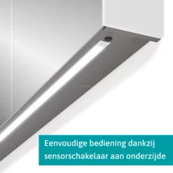 Spiegelkast Met Verlichting Modulo 80x70cm Mat Wit -Badkamer Verkoopwinkel spiegelkast met verlichting modulo 80x70cm mat wit k99 0800 59009 05 3