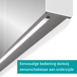Spiegelkast Met Verlichting Modulo 90x70cm Hoogglans Wit 8 Spiegelkast Met Verlichting Modulo 90x70cm Hoogglans Wit -Badkamer Verkoopwinkel spiegelkast met verlichting modulo 90x70cm hoogglans wit k99 0900 59009 04 3