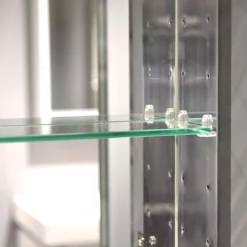 Spiegelkast Mio 100x66cm Aluminium 2 Deuren -Badkamer Verkoopwinkel spiegelkast mio 100x66cm aluminium 2 deuren k03 1000 45605 3