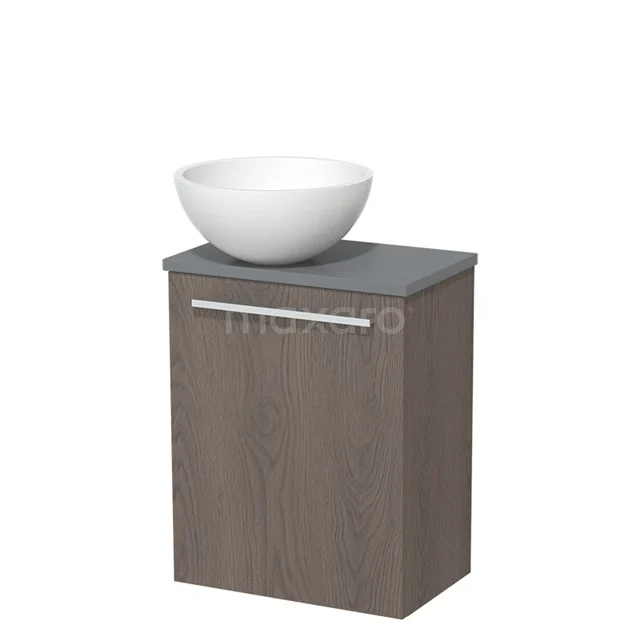 Toiletmeubel Met Waskom Solid Surface Modulo Donkerbruin Eiken Vlak 41 Cm Middengrijs Blad 1 Toiletmeubel Met Waskom Solid Surface Modulo Donkerbruin Eiken Vlak 41 Cm Middengrijs Blad