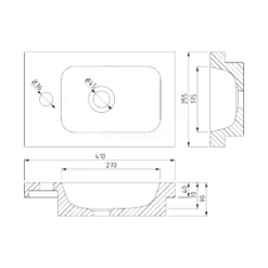 Toiletmeubel Met Wastafel Natuursteen Modulo Grijs Eiken 40 Cm -Badkamer Verkoopwinkel toiletmeubel met wastafel natuursteen modulo grijs eiken 40 cm tmw10 00123 5