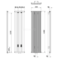 Uranus Designradiator | 28x120 Cm Hoogglans Wit 599 Watt Aluminium Centrale Verwarming 9 Uranus Designradiator | 28x120 Cm Hoogglans Wit 599 Watt Aluminium Centrale Verwarming -Badkamer Verkoopwinkel uranus designradiator 28x120 cm hoogglans wit 599 watt aluminium centrale verwarming dr53 0312gwn 4