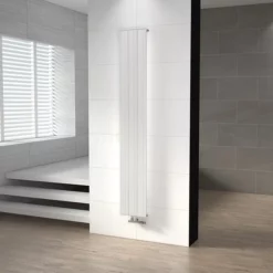 Uranus Designradiator | 28x180 Cm Mat Wit 899 Watt Aluminium Centrale Verwarming