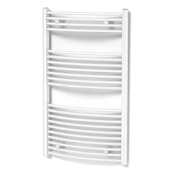 Venus Handdoekradiator | 60x118 Cm Hoogglans Wit 668 Watt Staal Centrale Verwarming