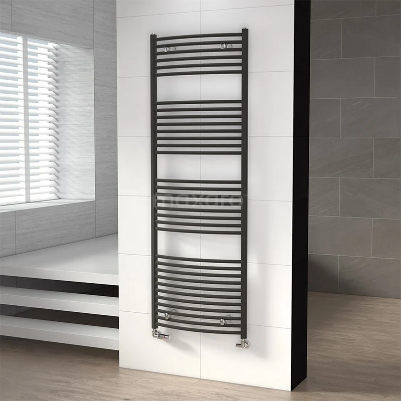 Venus Handdoekradiator | 60x170 Cm Donkergrijs 983 Watt Staal Centrale Verwarming 2 Venus Handdoekradiator | 60x170 Cm Donkergrijs 983 Watt Staal Centrale Verwarming - Afbeelding 2
