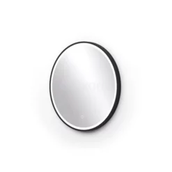 Vivo Badkamerspiegel Met Ledverlichting | 60 Cm Rond Zwart