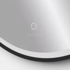 Vivo Badkamerspiegel Met Ledverlichting | 80 Cm Rond Zwart -Badkamer Verkoopwinkel vivo badkamerspiegel met ledverlichting 80 cm rond zwart m45 0800 43180 3