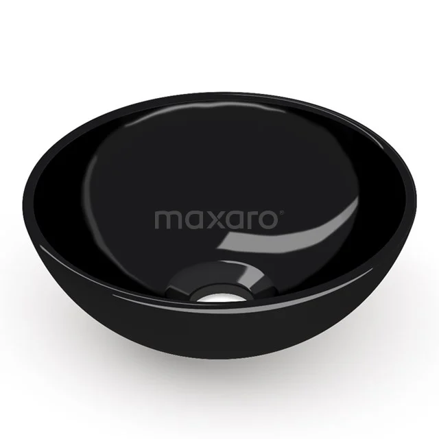 Waskom Clasico Keramiek Glanzend Zwart 28x10,5cm Rond 1 Waskom Clasico Keramiek Glanzend Zwart 28x10,5cm Rond