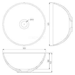 Waskom Clasico Keramiek Wit 32,5x13,5cm Rond 5 Waskom Clasico Keramiek Wit 32,5x13,5cm Rond -Badkamer Verkoopwinkel waskom clasico keramiek wit 325x135cm rond k120 0110 2