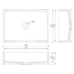Waskom Mintra Mineraalmarmer Glanzend 45x32,5cm Rechthoek 5 Waskom Mintra Mineraalmarmer Glanzend 45x32,5cm Rechthoek -Badkamer Verkoopwinkel waskom mintra mineraalmarmer glanzend 45x325cm rechthoek m120 0150 2