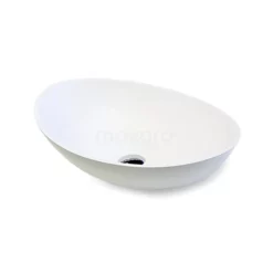 Waskom Mintra Solid Surface Mat Wit 55x38cm Ovaal
