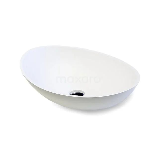 Waskom Mintra Solid Surface Mat Wit 55x38cm Ovaal 1 Waskom Mintra Solid Surface Mat Wit 55x38cm Ovaal