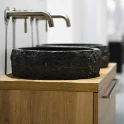 Waskom Novanta Natuursteen Blue Stone 40x12cm Rond -Badkamer Verkoopwinkel waskom novanta natuursteen blue stone 40x12cm rond n128 0052 2
