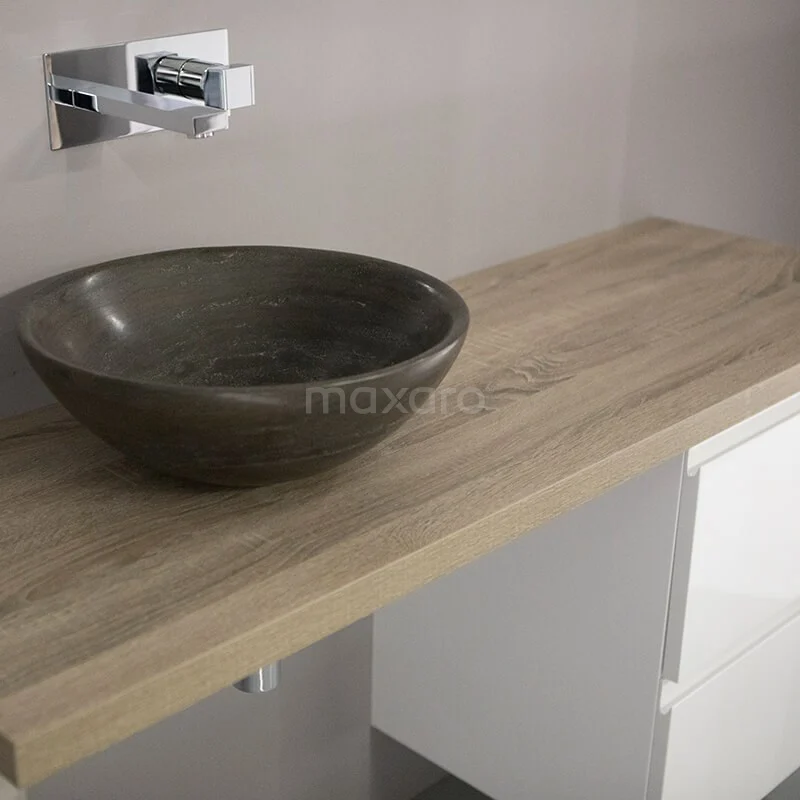 Waskom Novanta Natuursteen Blue Stone 40x14cm Rond 2 Waskom Novanta Natuursteen Blue Stone 40x14cm Rond - Afbeelding 2