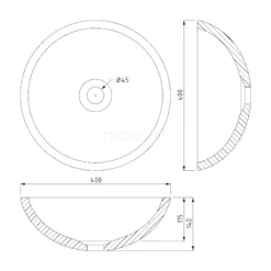 Waskom Novanta Natuursteen Blue Stone 40x14cm Rond 5 Waskom Novanta Natuursteen Blue Stone 40x14cm Rond -Badkamer Verkoopwinkel waskom novanta natuursteen blue stone 40x14cm rond n128 0031 2