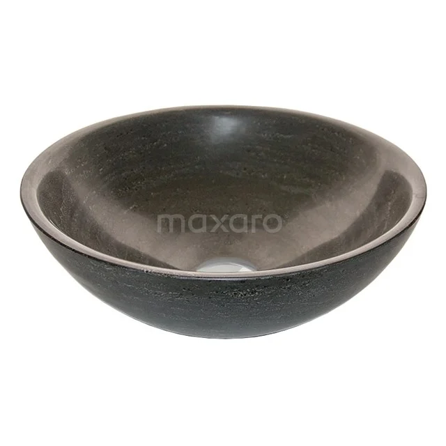 Waskom Novanta Natuursteen Blue Stone 40x14cm Rond 1 Waskom Novanta Natuursteen Blue Stone 40x14cm Rond