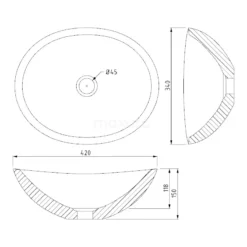 Waskom Novanta Natuursteen Blue Stone 42x34cm Ovaal 5 Waskom Novanta Natuursteen Blue Stone 42x34cm Ovaal -Badkamer Verkoopwinkel waskom novanta natuursteen blue stone 42x34cm ovaal n128 0021 2