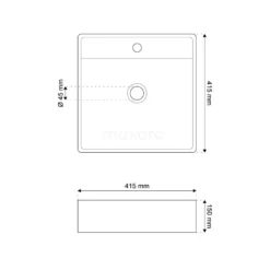 Wastafel Clasico Opbouw Of Hangend 40 Cm Keramiek Wit 1 Kraangat 7 Wastafel Clasico Opbouw Of Hangend 40 Cm Keramiek Wit 1 Kraangat -Badkamer Verkoopwinkel wastafel clasico opbouw of hangend 40 cm keramiek wit 1 kraangat k120 1240 3