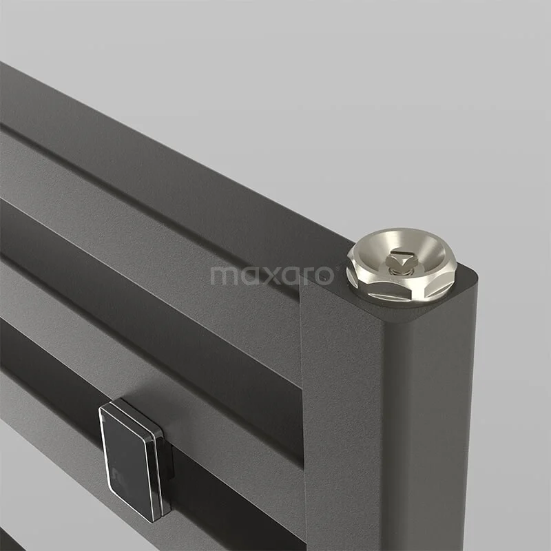 Zeus Handdoekradiator | 50x122 Cm Donkergrijs 890 Watt Aluminium Centrale Verwarming 3 Zeus Handdoekradiator | 50x122 Cm Donkergrijs 890 Watt Aluminium Centrale Verwarming - Afbeelding 3