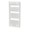 Zeus Handdoekradiator | 50x122 Cm Mat Wit 890 Watt Aluminium Centrale Verwarming