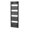 Zeus Handdoekradiator | 50x174 Cm Mat Zwart 1270 Watt Aluminium Centrale Verwarming