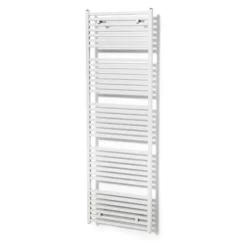Zeus Handdoekradiator | 60x204 Cm Hoogglans Wit 1933 Watt Aluminium Centrale Verwarming