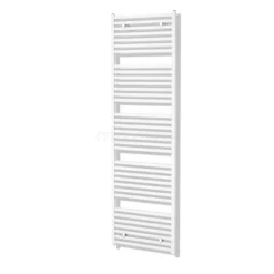 Zeus Handdoekradiator | 60x204 Cm Mat Wit 1933 Watt Aluminium Centrale Verwarming