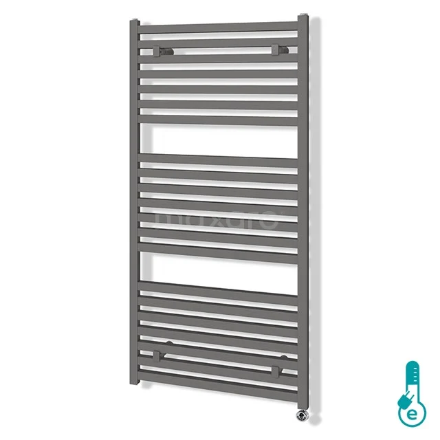 Zeus Handdoekradiator Elektrisch | 60x120 Cm Lichtgrijs 1160 Watt Aluminium 1 Zeus Handdoekradiator Elektrisch | 60x120 Cm Lichtgrijs 1160 Watt Aluminium