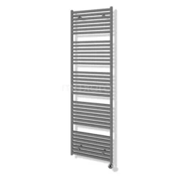 Zeus Handdoekradiator Elektrisch | 60x204 Cm Lichtgrijs 1933 Watt Aluminium