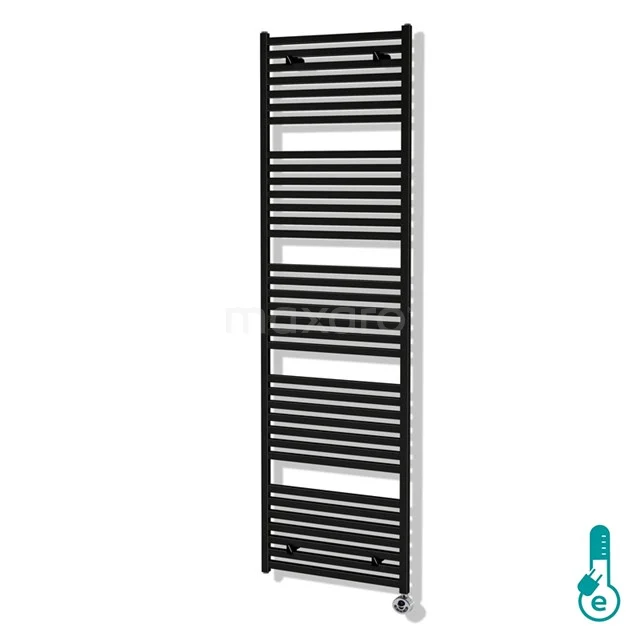 Zeus Handdoekradiator Elektrisch | 60x204 Cm Mat Zwart 1933 Watt Aluminium 1 Zeus Handdoekradiator Elektrisch | 60x204 Cm Mat Zwart 1933 Watt Aluminium